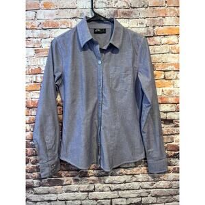 Blue Go Lite Long Sleeve Button Up Shirt Women’s Size Small